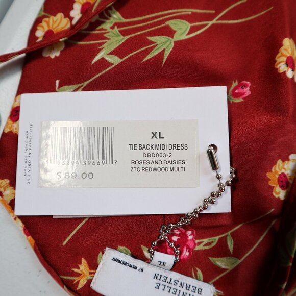 NEW Danielle Bernstein WeWoreWhat Tie Back Floral Midi - Picture 8 of 13